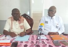 l’association SOS Prostate Centrafrique lance ses activités á Bangui Les représentants de l'Association SOS Prostate Centrafrique @crédit photo Jolidon Tcheckoé