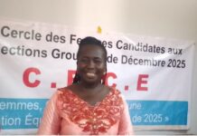 RCA: la candidate aux législatives de la 1ère circonscription de Paoua appelle à un scrutin transparent Pamela Audrey Dérom, candidate aux législatives de Paoua 1 @crédit photo Alfred Yemetchipa