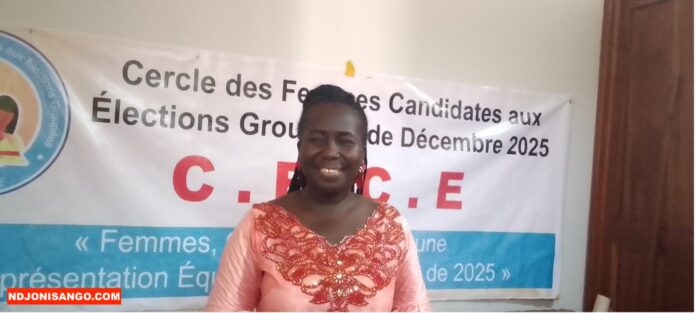 Pamela Audrey Dérom, candidate aux législatives de Paoua 1 @crédit photo Alfred Yemetchipa