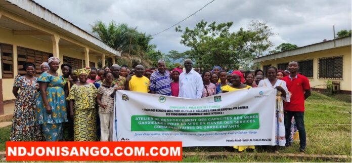 formation des mères gardiennes à l’école Ghust School de PK 10 @crédit photo Alfred Yemetchipa