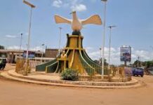 RCA: les travaux d’envergure pour la réhabilitation du rond-point Marabena à Bangui Rond-point Marabena à Bangui