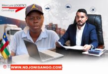 Mercure Logistics au cœur d’un scandale de harcèlements sexuels en Centrafrique La victime Samantha Olivia Nimanga et le DG Mercure Logistics Centrafrique, Yael Trad @image Erick NGABA