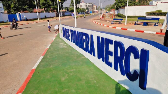 Une vue partielle de Bangui, l'avenue Touadera à Bangui