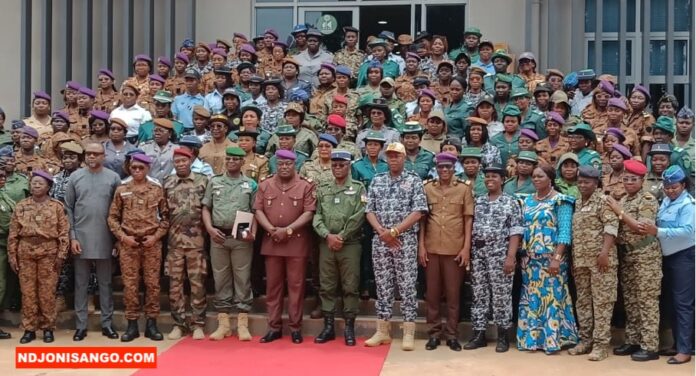 Les femmes des forces de défense et de sécurité centrafricaine @crédit photo Marly Pala