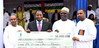 RCA: la communauté musulmane de Bangui rend hommage au président Touadéra