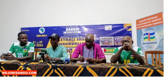 Annonce des éliminatoires de Volleyball Indoor et Beach volley en Centrafrique @crédit photo Marly Pala