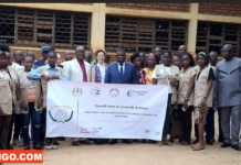 RCA: campagne de sensibilisation pour promouvoir un campus sûr et inclusif à l’université de Bangui campagne de sensibilisation sur les campus universitaires de Bangui @crédit photo Alfred Yemétchipa