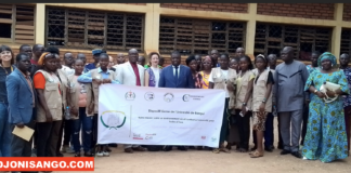 RCA: campagne de sensibilisation pour promouvoir un campus sûr et inclusif à l’université de Bangui campagne de sensibilisation sur les campus universitaires de Bangui @crédit photo Alfred Yemétchipa