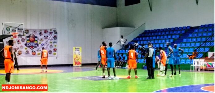 Les basketteurs seniors masculins de la ligue de Bangui @crédit photo Marly Pala