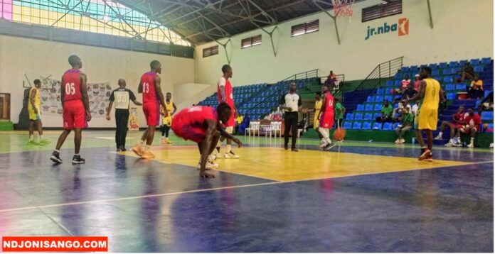 Un match du championnat de la ligue de basketball de Bangui @crédit photo Marly Pala
