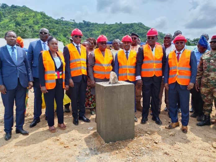 Première pierre de la base de la Police des Mines à Mboko