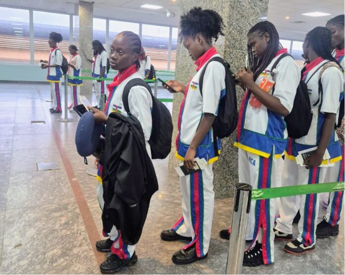 Les U18 centrafricaines en partance pour l'Afrobasket