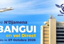 RCA-Tchad: Bangui bientôt reliée à N’Djamena par un vol direct de Royal Airways Tchad Royal Airways Tchad