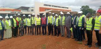 RCA: la BAD salue l’avancement des travaux de modernisation de l’aéroport international Bangui M’Poko Visite des travaux de modernisation de l'aéroport de Bangui