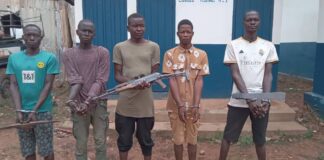 RCA: cinq présumés braqueurs interpelé par l’OCRB à Bangui Des braqueurs interpelés par la police à Bangui