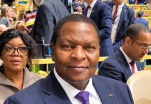 81è assemblée générale de l’ONU, la Centrafrique porte sa voix à la tribune mondiale Le Président Faustin Archange Touadera à l'AG de l'ONU