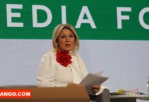 Russie-Afrique: Maria Zakharova salue la fidélité des partenaires africains à Moscou Maria Zakharova, porte-parole du ministère russe des Affaires étrangère @crédit Erick NGABA