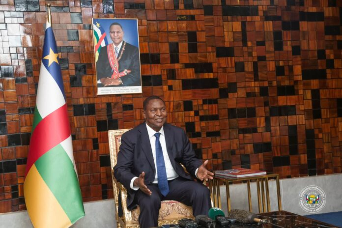 Le Président centrafricain Faustin Archange Touadéra