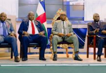 RCA: mise en garde du gouvernement contre les fausses informations et tentatives de déstabilisation Des membres du gouvernement centrafricain dont le Premier ministre et le porte-parole Evariste Ngamana