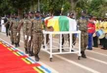 RCA: le président Touadera rend un dernier hommage au général Paul Lazard Dimassi Les obsèques du général Paul Lazard Dimassi