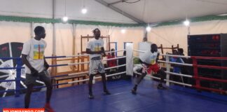 RCA: Kevin Dasso porte les espoirs de la boxe centrafricaine face au Cameroun Le boxeur international centrafricain, Kevin Dasso @crédit photo Jolidon Tcheckoé